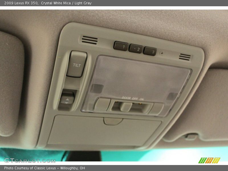 Crystal White Mica / Light Gray 2009 Lexus RX 350