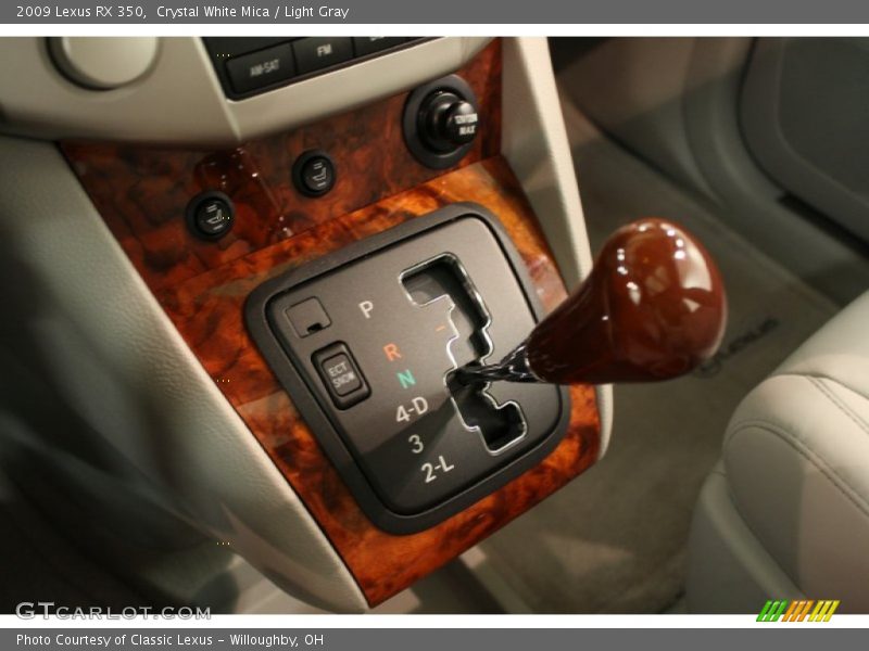 Crystal White Mica / Light Gray 2009 Lexus RX 350
