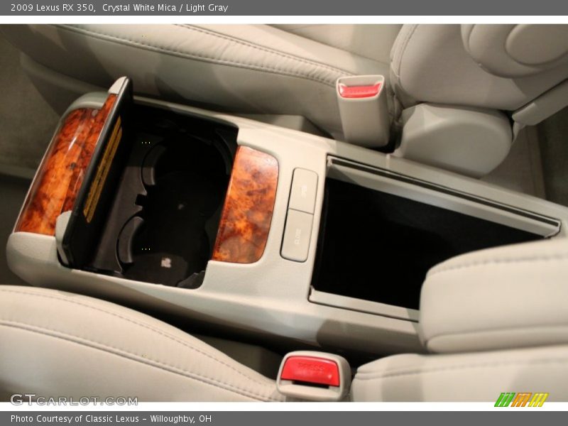 Crystal White Mica / Light Gray 2009 Lexus RX 350