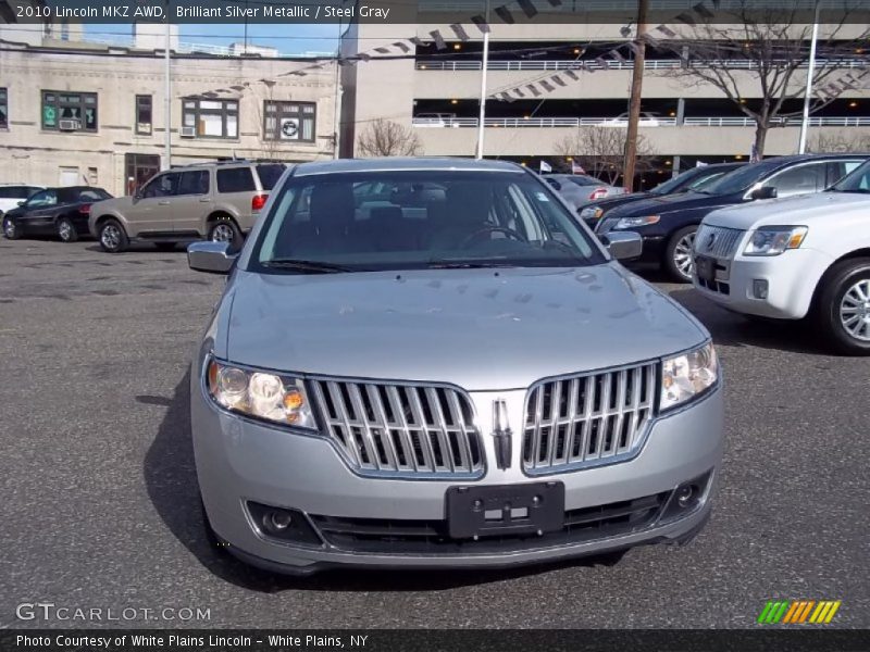 Brilliant Silver Metallic / Steel Gray 2010 Lincoln MKZ AWD