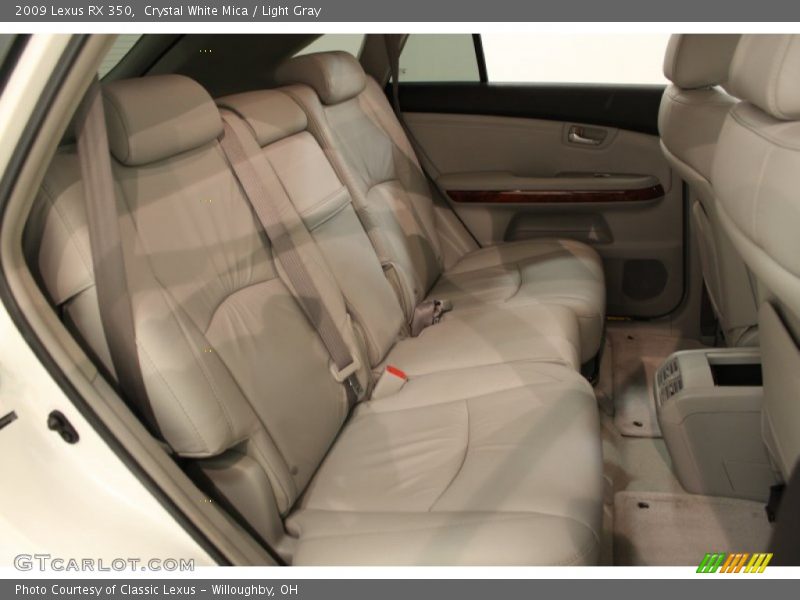 Crystal White Mica / Light Gray 2009 Lexus RX 350