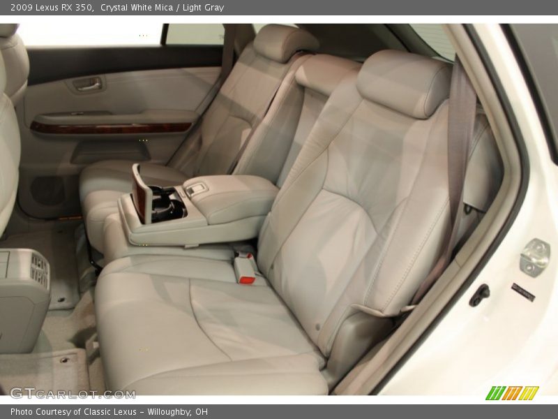Crystal White Mica / Light Gray 2009 Lexus RX 350