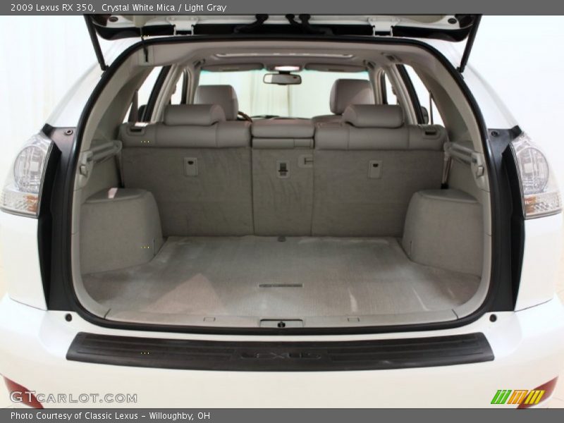 Crystal White Mica / Light Gray 2009 Lexus RX 350