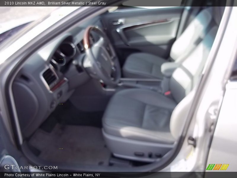 Brilliant Silver Metallic / Steel Gray 2010 Lincoln MKZ AWD