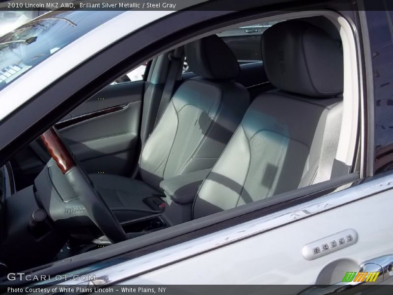 Brilliant Silver Metallic / Steel Gray 2010 Lincoln MKZ AWD
