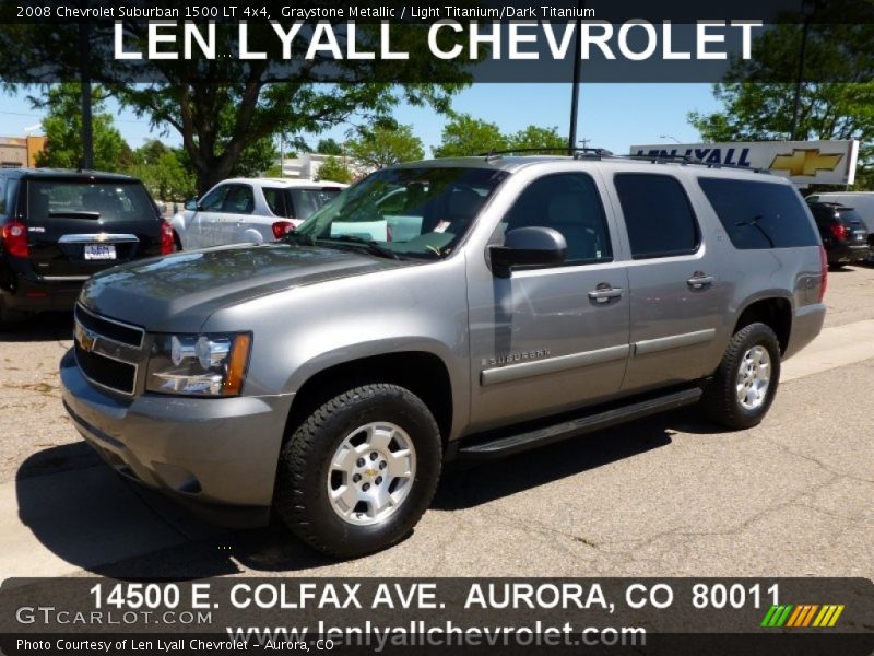 Graystone Metallic / Light Titanium/Dark Titanium 2008 Chevrolet Suburban 1500 LT 4x4