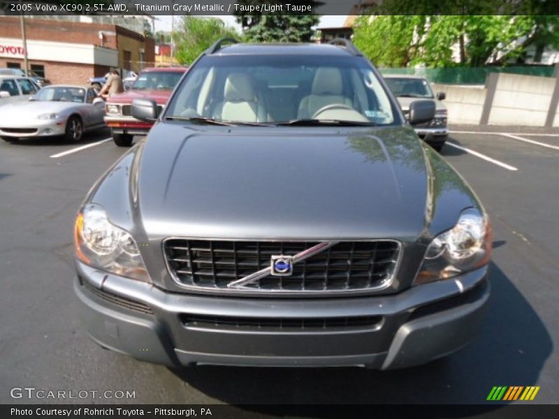 Titanium Gray Metallic / Taupe/Light Taupe 2005 Volvo XC90 2.5T AWD