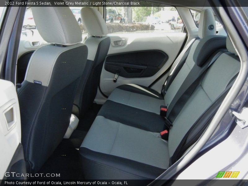 Violet Grey Metallic / Light Stone/Charcoal Black 2012 Ford Fiesta S Sedan