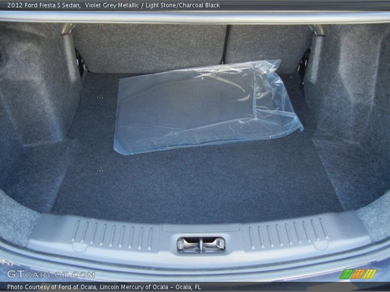 Violet Grey Metallic / Light Stone/Charcoal Black 2012 Ford Fiesta S Sedan