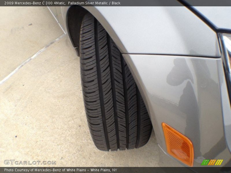 Palladium Silver Metallic / Black 2009 Mercedes-Benz C 300 4Matic