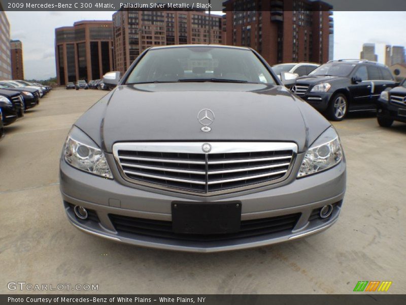 Palladium Silver Metallic / Black 2009 Mercedes-Benz C 300 4Matic