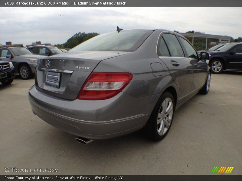 Palladium Silver Metallic / Black 2009 Mercedes-Benz C 300 4Matic