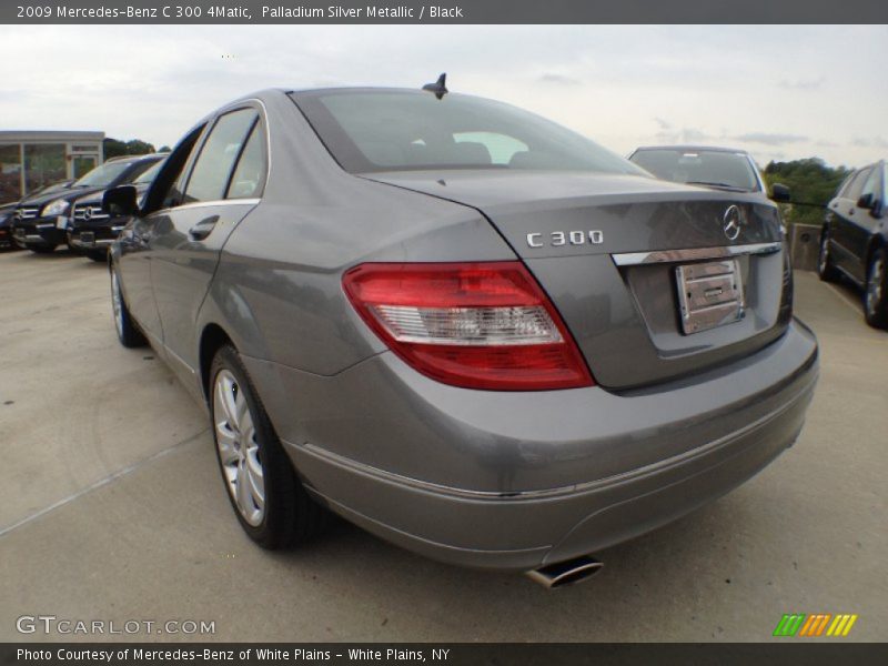 Palladium Silver Metallic / Black 2009 Mercedes-Benz C 300 4Matic