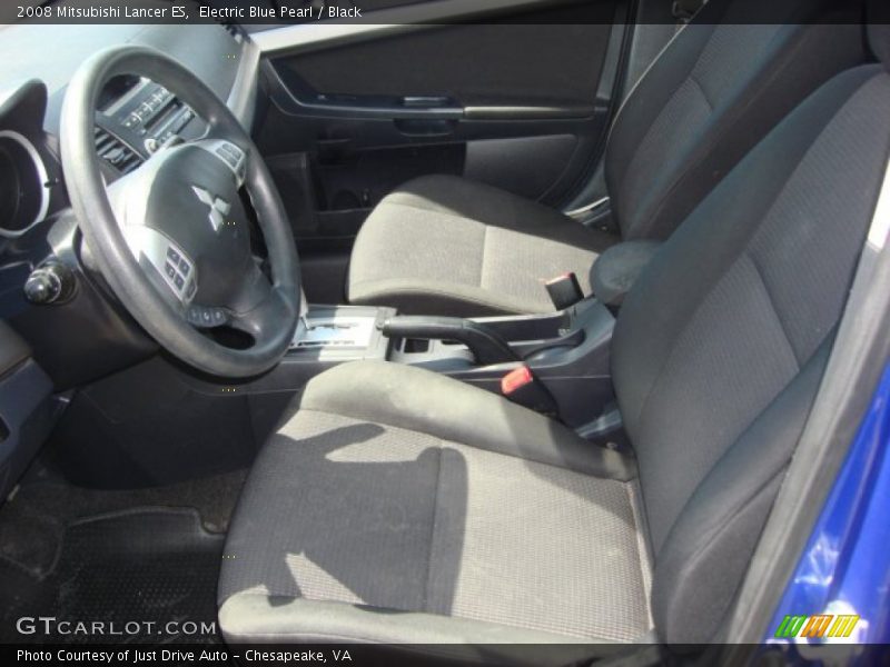 Electric Blue Pearl / Black 2008 Mitsubishi Lancer ES
