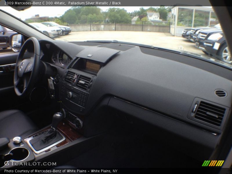 Palladium Silver Metallic / Black 2009 Mercedes-Benz C 300 4Matic