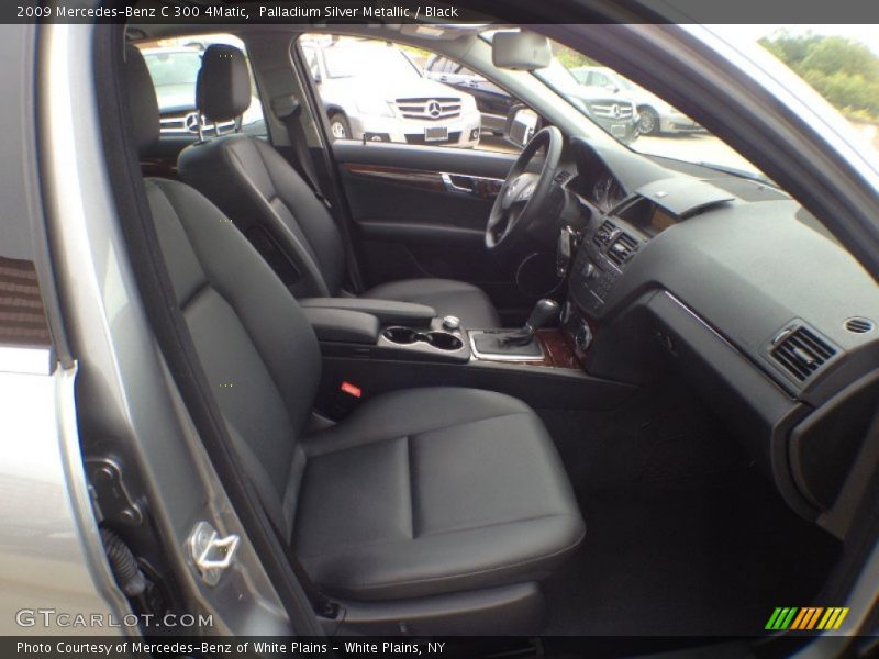 Palladium Silver Metallic / Black 2009 Mercedes-Benz C 300 4Matic