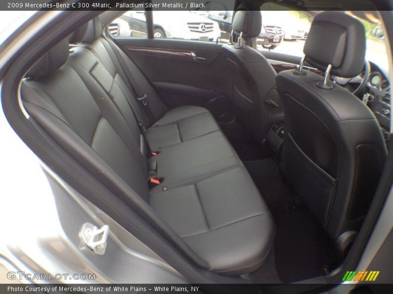 Palladium Silver Metallic / Black 2009 Mercedes-Benz C 300 4Matic
