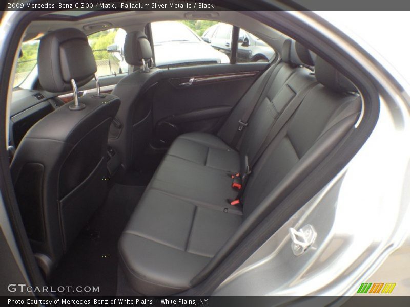 Palladium Silver Metallic / Black 2009 Mercedes-Benz C 300 4Matic