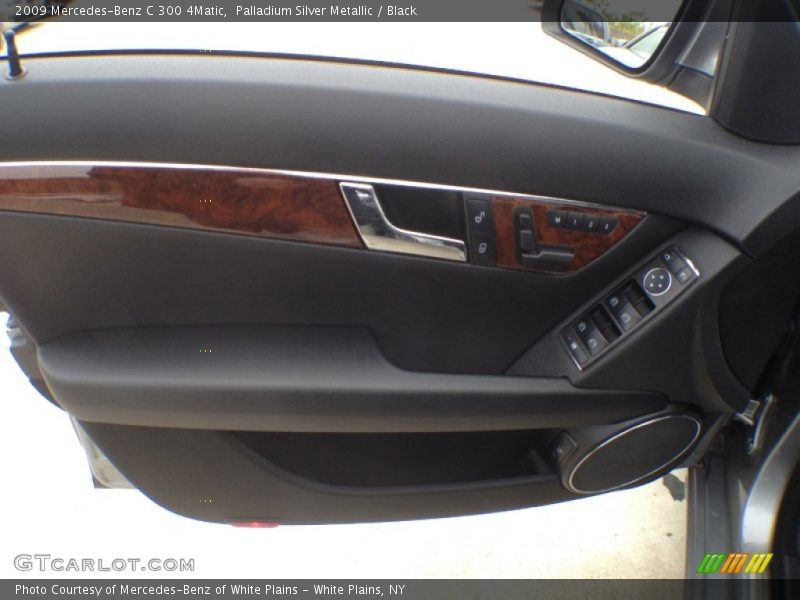 Palladium Silver Metallic / Black 2009 Mercedes-Benz C 300 4Matic