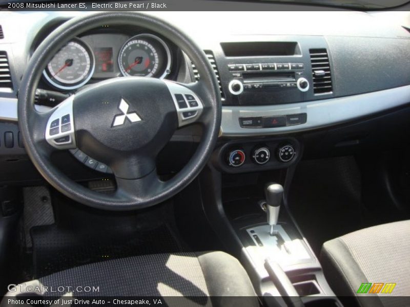 Electric Blue Pearl / Black 2008 Mitsubishi Lancer ES