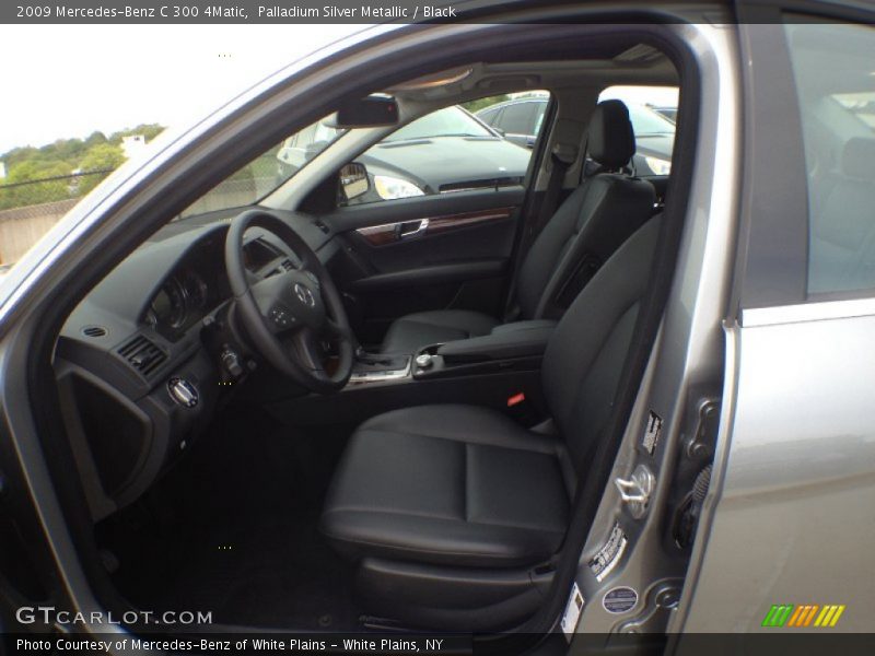 Palladium Silver Metallic / Black 2009 Mercedes-Benz C 300 4Matic