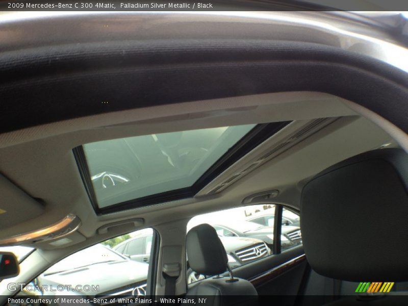 Palladium Silver Metallic / Black 2009 Mercedes-Benz C 300 4Matic