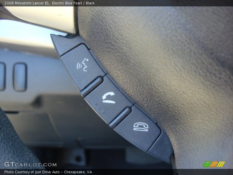 Electric Blue Pearl / Black 2008 Mitsubishi Lancer ES