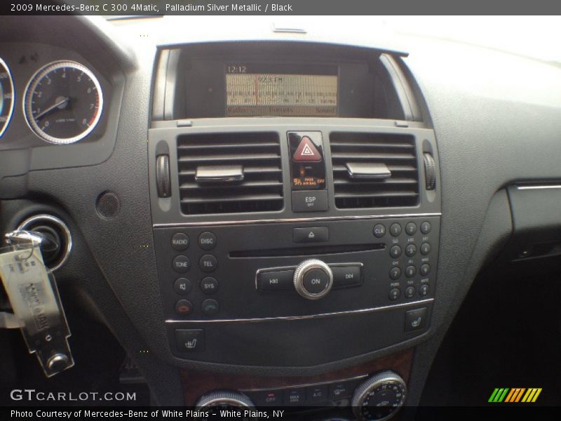 Palladium Silver Metallic / Black 2009 Mercedes-Benz C 300 4Matic