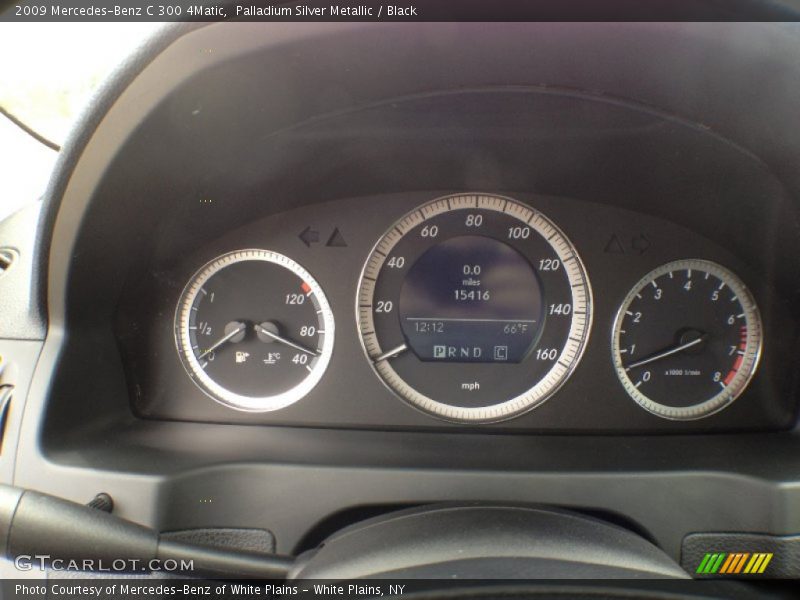 Palladium Silver Metallic / Black 2009 Mercedes-Benz C 300 4Matic