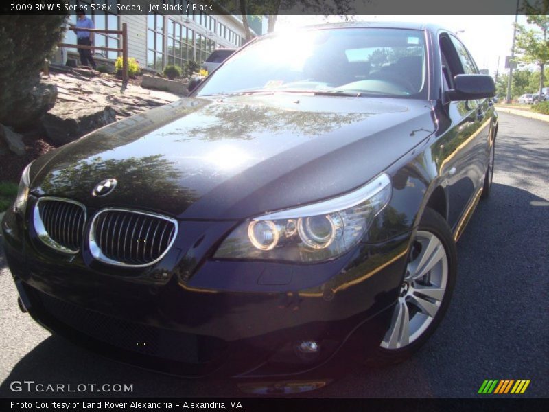 Jet Black / Black 2009 BMW 5 Series 528xi Sedan