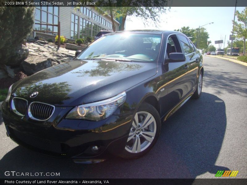 Jet Black / Black 2009 BMW 5 Series 528xi Sedan