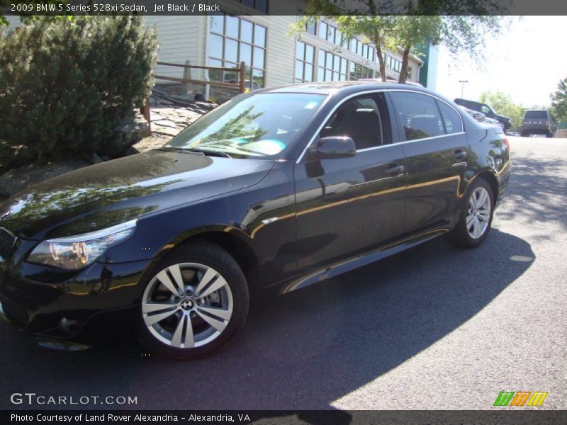Jet Black / Black 2009 BMW 5 Series 528xi Sedan