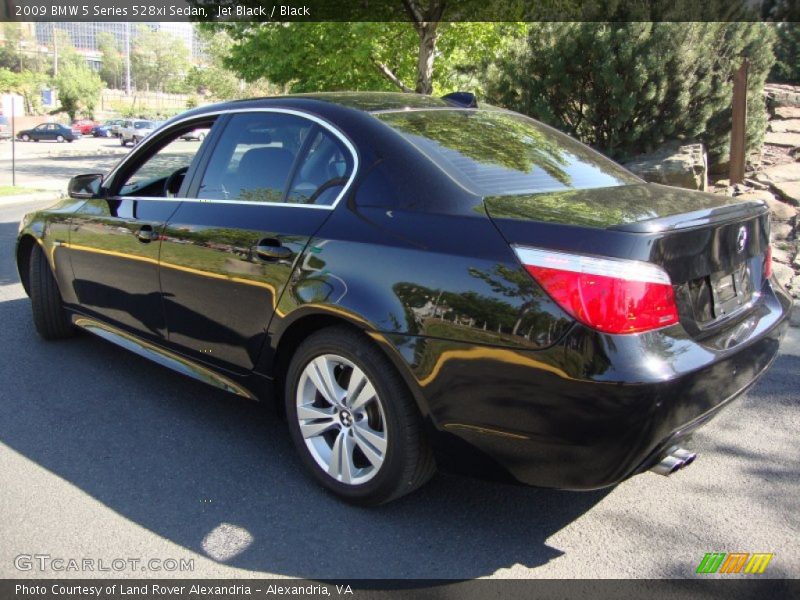 Jet Black / Black 2009 BMW 5 Series 528xi Sedan