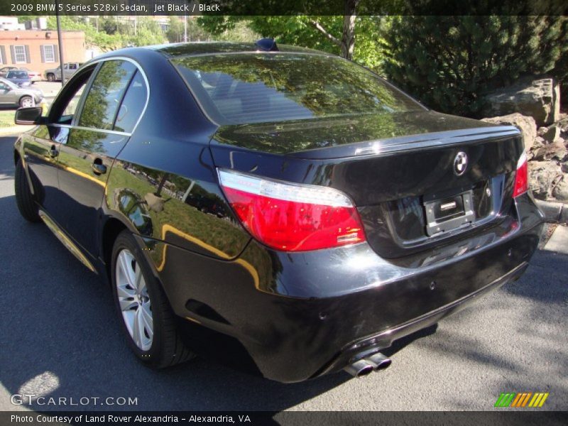 Jet Black / Black 2009 BMW 5 Series 528xi Sedan