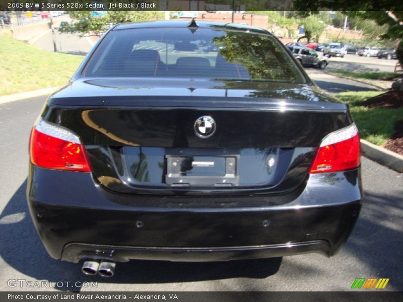 Jet Black / Black 2009 BMW 5 Series 528xi Sedan