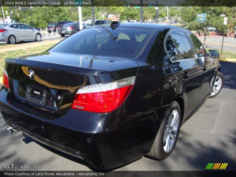 Jet Black / Black 2009 BMW 5 Series 528xi Sedan