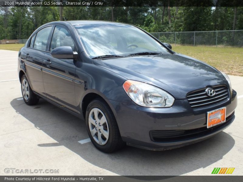 Charcoal Gray / Gray 2008 Hyundai Accent GLS Sedan