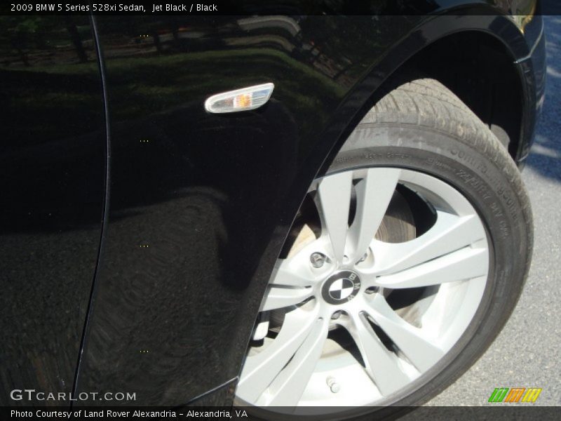 Jet Black / Black 2009 BMW 5 Series 528xi Sedan