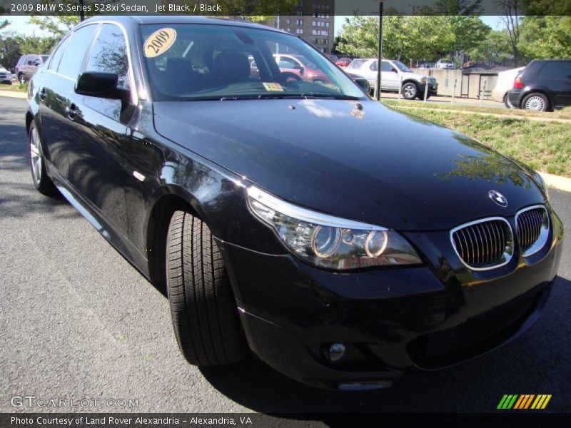 Jet Black / Black 2009 BMW 5 Series 528xi Sedan