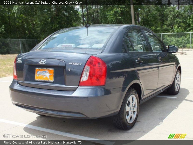 Charcoal Gray / Gray 2008 Hyundai Accent GLS Sedan