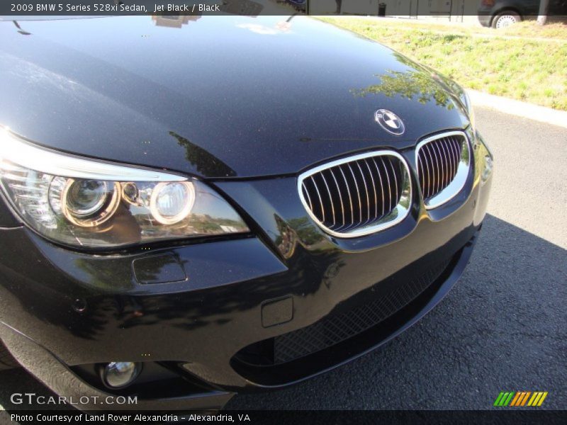 Jet Black / Black 2009 BMW 5 Series 528xi Sedan