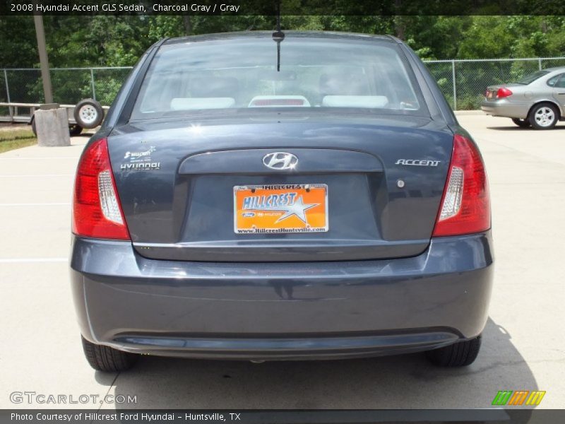 Charcoal Gray / Gray 2008 Hyundai Accent GLS Sedan