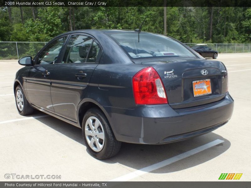 Charcoal Gray / Gray 2008 Hyundai Accent GLS Sedan