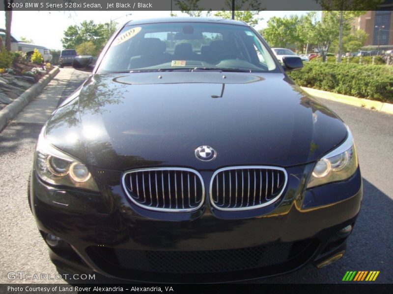 Jet Black / Black 2009 BMW 5 Series 528xi Sedan