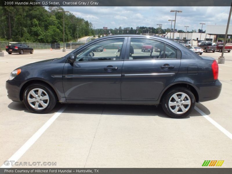Charcoal Gray / Gray 2008 Hyundai Accent GLS Sedan