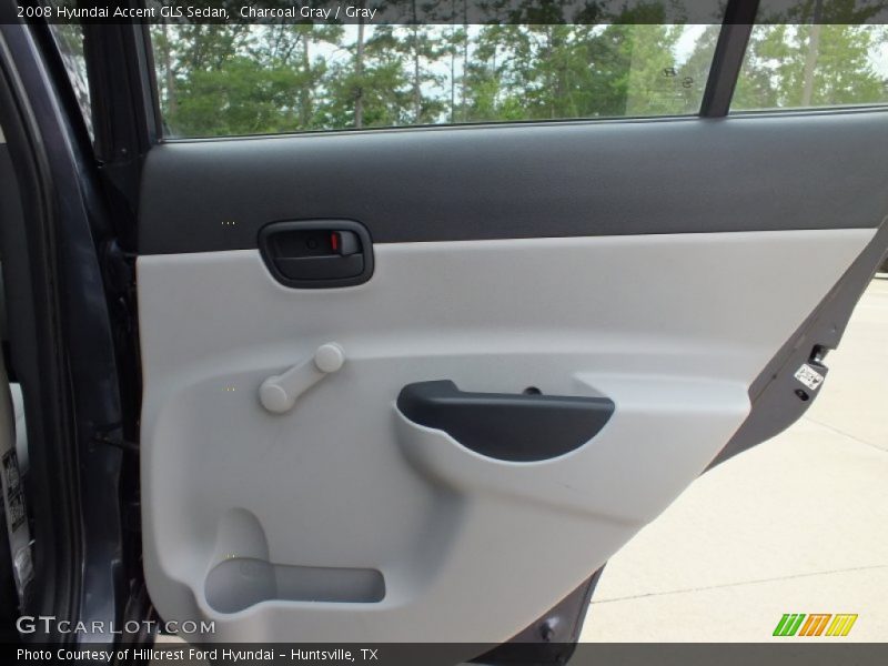 Charcoal Gray / Gray 2008 Hyundai Accent GLS Sedan