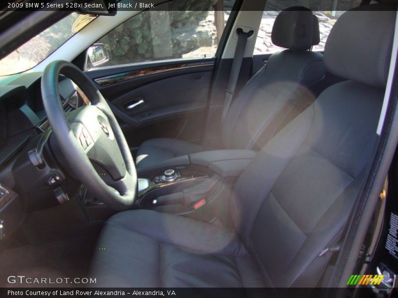 Jet Black / Black 2009 BMW 5 Series 528xi Sedan