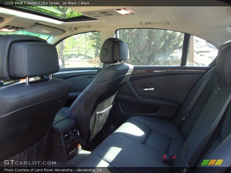 Jet Black / Black 2009 BMW 5 Series 528xi Sedan