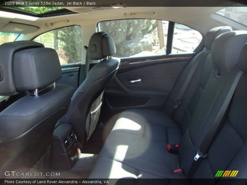 Jet Black / Black 2009 BMW 5 Series 528xi Sedan
