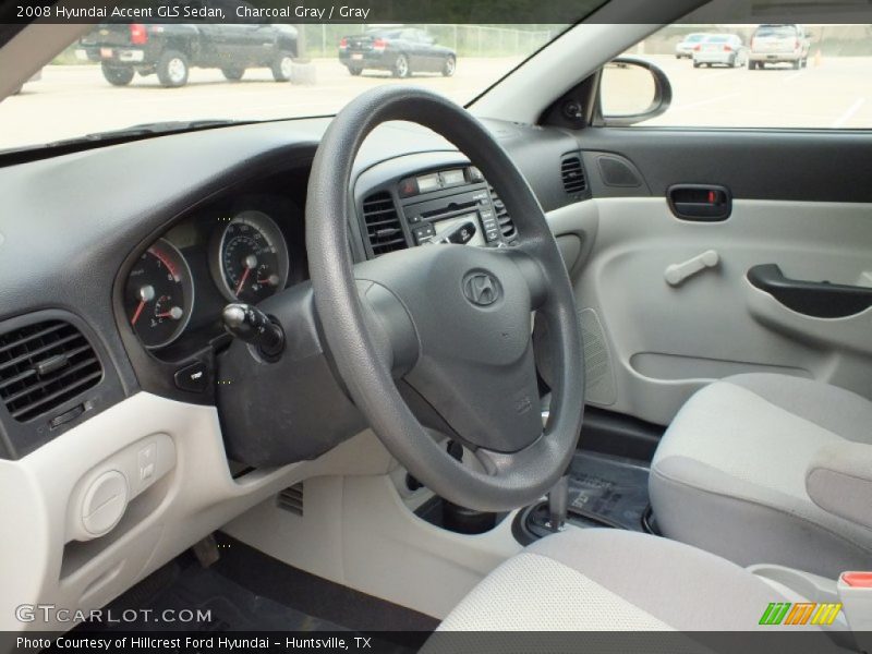 Charcoal Gray / Gray 2008 Hyundai Accent GLS Sedan